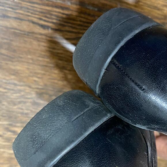 Easy Spirit Anti-Gravity Black Leather Loafers Size 7.5 AA Rubber Sole Shoes - Picture 4 of 13